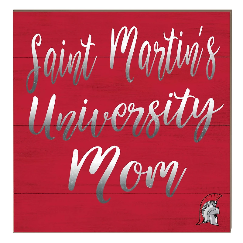 Saint Martin's Saints 10" x 10" Mom Plaque