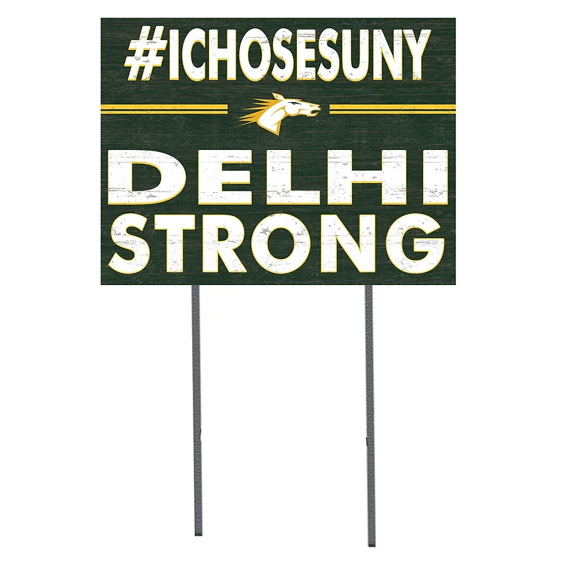 SUNY Delhi Broncos 18" x 24" I Chose Yard Sign