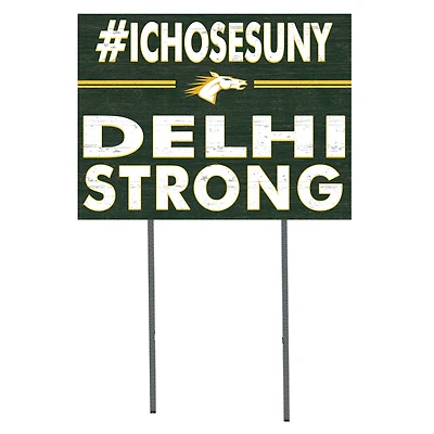 SUNY Delhi Broncos 18" x 24" I Chose Yard Sign