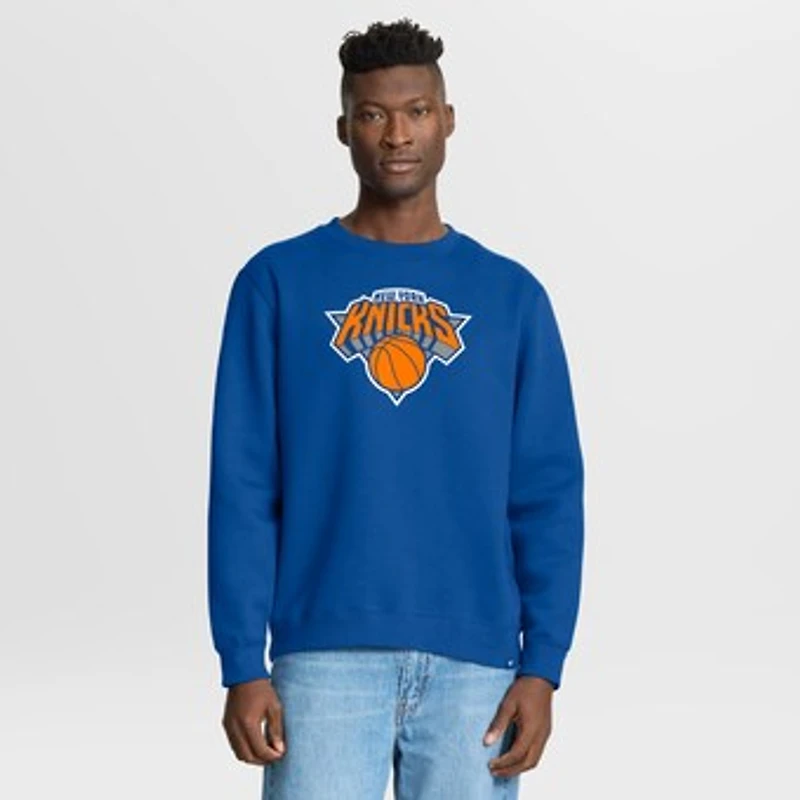 Men's Fanatics Blue New York Knicks Essential Legacy Sweatshirt
