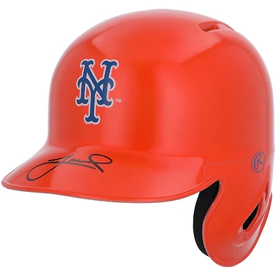 Jeff McNeil New York Mets Autographed Alternate Chrome Mini Batting Helmet - Fanatics Exclusive