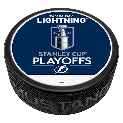 Blue Tampa Bay Lightning 2023 Stanley Cup Playoffs Hockey Puck