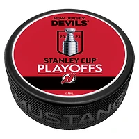Red New Jersey Devils 2023 Stanley Cup Playoffs Hockey Puck