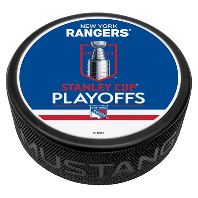 Blue New York Rangers 2023 Stanley Cup Playoffs Hockey Puck
