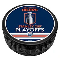 Orange Edmonton Oilers 2023 Stanley Cup Playoffs Hockey Puck