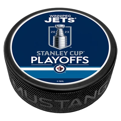 Blue Winnipeg Jets 2023 Stanley Cup Playoffs Hockey Puck