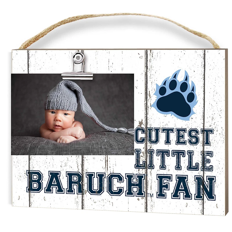 CUNY Baruch College 8" x 10" Cutest Little Fan Weathered Team Logo Clip Photo Frame