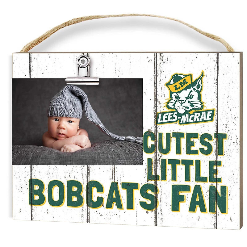 Lees-McRae Bobcats 8" x 10" Cutest Little Fan Weathered Team Logo Clip Photo Frame