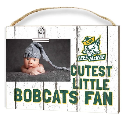 Lees-McRae Bobcats 8" x 10" Cutest Little Fan Weathered Team Logo Clip Photo Frame