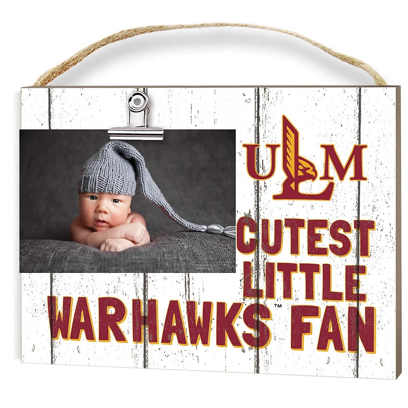 ULM Warhawks 8" x 10" Cutest Little Fan Weathered Team Logo Clip Photo Frame