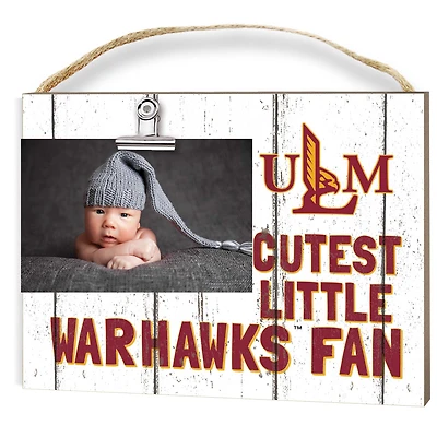 ULM Warhawks 8" x 10" Cutest Little Fan Weathered Team Logo Clip Photo Frame