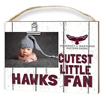 Maryland Eastern Shore Hawks 8" x 10" Cutest Little Fan Weathered Team Logo Clip Photo Frame