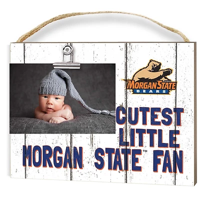 Morgan State Bears 8" x 10" Cutest Little Fan Weathered Team Logo Clip Photo Frame