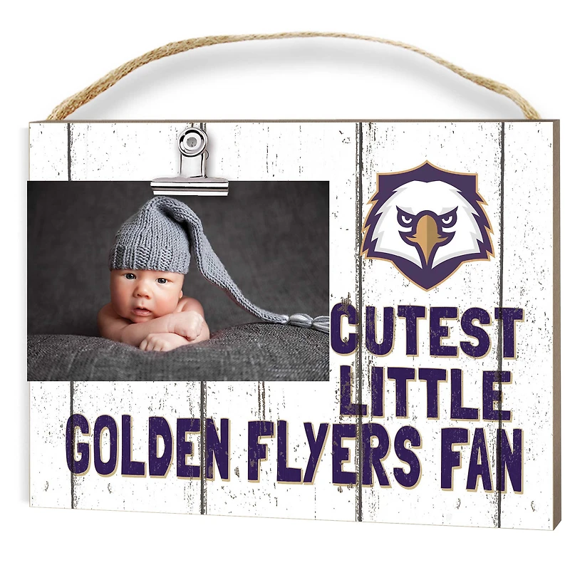 Nazareth College Golden Flyers 8" x 10" Cutest Little Fan Weathered Team Logo Clip Photo Frame