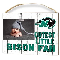 Nichols College Bison 8" x 10" Cutest Little Fan Weathered Team Logo Clip Photo Frame