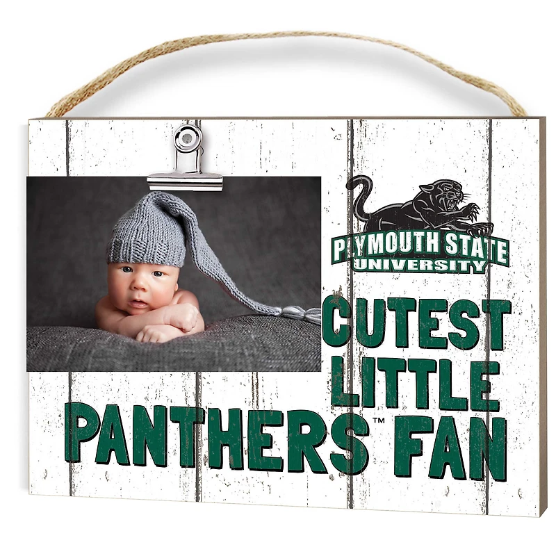 Plymouth State Panthers 8" x 10" Cutest Little Fan Weathered Team Logo Clip Photo Frame