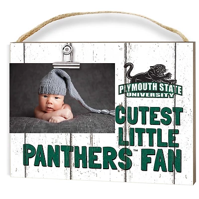Plymouth State Panthers 8" x 10" Cutest Little Fan Weathered Team Logo Clip Photo Frame