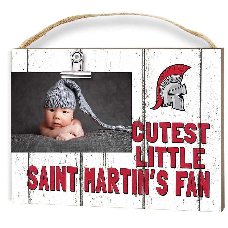 Saint Martin's Saints 8" x 10" Cutest Little Fan Weathered Team Logo Clip Photo Frame