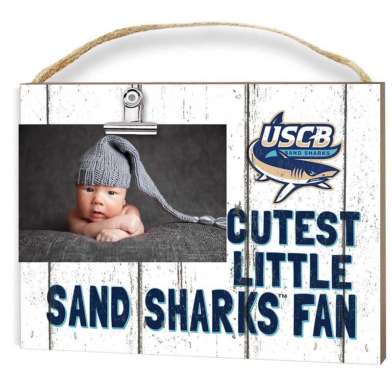 South Carolina Beaufort Sand Sharks 8" x 10" Cutest Little Fan Weathered Team Logo Clip Photo Frame