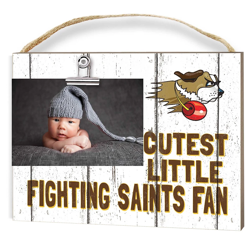 St. Francis Fighting Saints 8" x 10" Cutest Little Fan Weathered Team Logo Clip Photo Frame