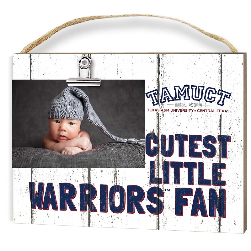 Texas A&M Central Texas Warriors 8" x 10" Cutest Little Fan Weathered Team Logo Clip Photo Frame