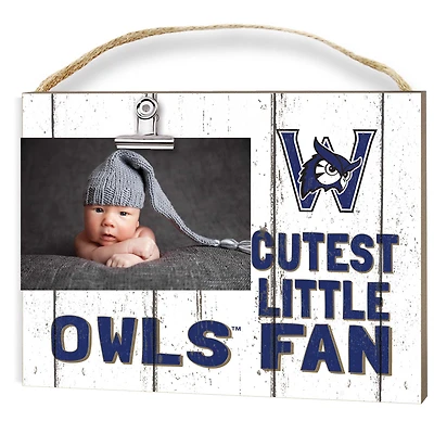 Westfield State Owls 8" x 10" Cutest Little Fan Weathered Team Logo Clip Photo Frame