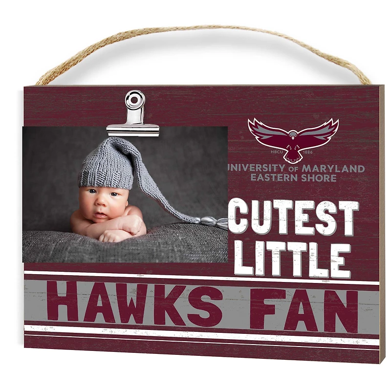 Maryland Eastern Shore Hawks 8" x 10" Cutest Little Fan Team Logo Clip Photo Frame
