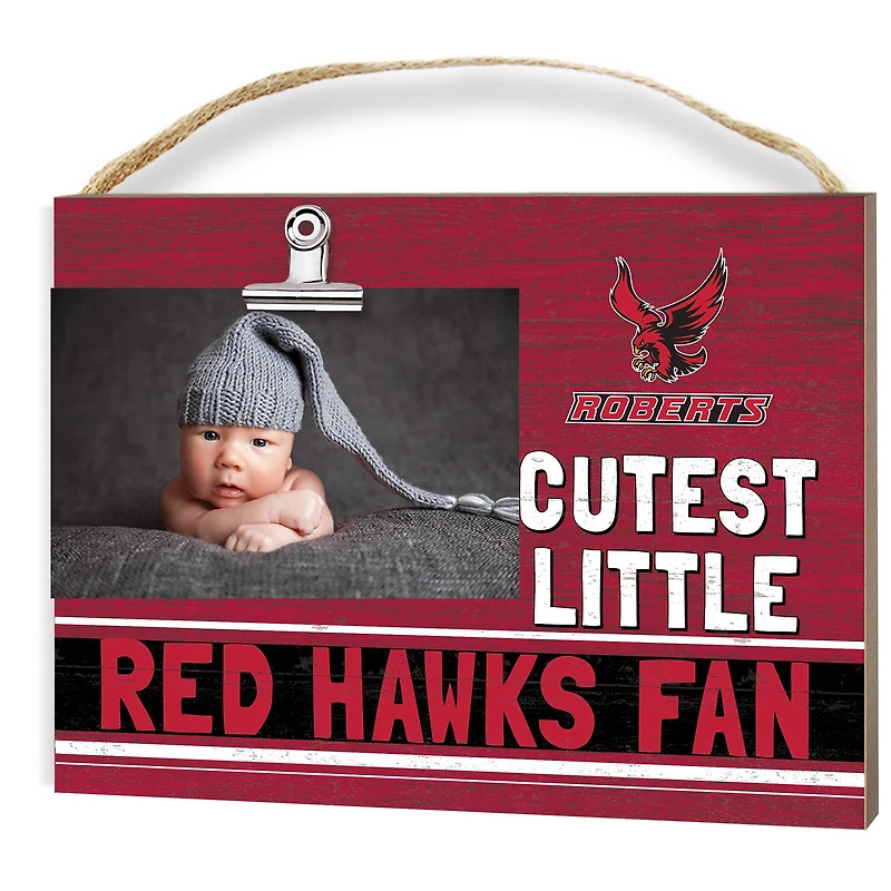Roberts Wesleyan Redhawks 8" x 10" Cutest Little Fan Team Logo Clip Photo Frame