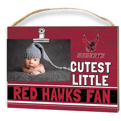 Roberts Wesleyan Redhawks 8" x 10" Cutest Little Fan Team Logo Clip Photo Frame