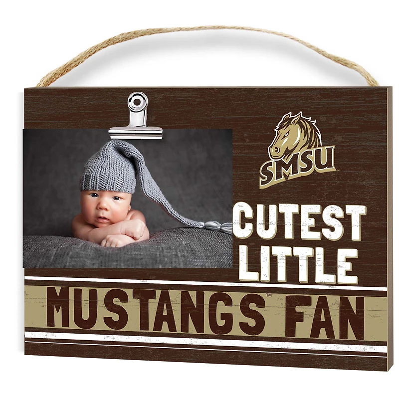 Southwest Minnesota State Mustangs 8" x 10" Cutest Little Fan Team Logo Clip Photo Frame