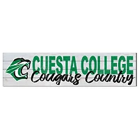 Cuesta College Cougars 10" x 40" Logo Sign