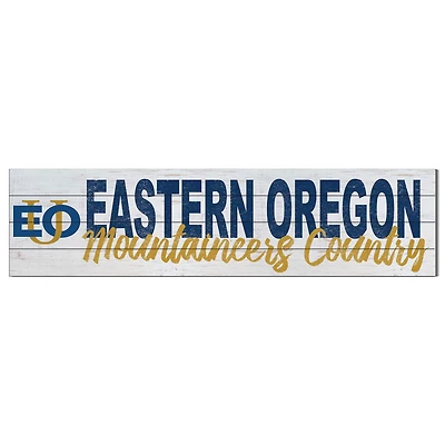 Eastern Oregon Mountaineers 10" x 40" Logo Sign