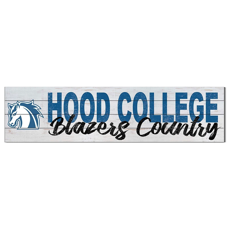 Hood College Blazers 10" x 40" Logo Sign