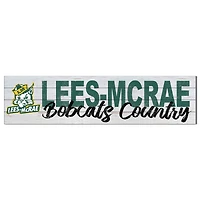 Lees-McRae Bobcats 10" x 40" Logo Sign