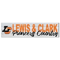 Lewis & Clark College Pioneers 10" x 40" Logo Sign