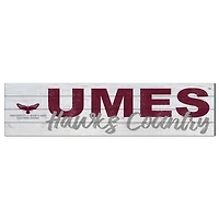 Maryland Eastern Shore Hawks 10" x 40" Logo Sign