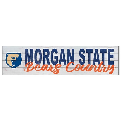 Morgan State Bears 10" x 40" Logo Sign