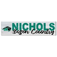 Nichols College Bison 10" x 40" Logo Sign