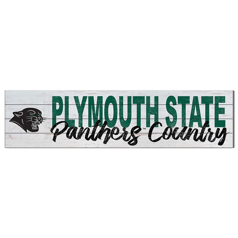 Plymouth State Panthers 10" x 40" Logo Sign