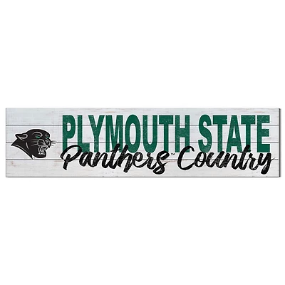 Plymouth State Panthers 10" x 40" Logo Sign