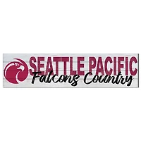 Seattle Pacific Falcons 10" x 40" Logo Sign