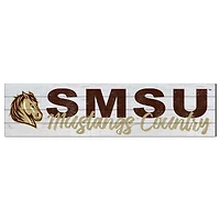 Southwest Minnesota State Mustangs 10" x 40" Logo Sign