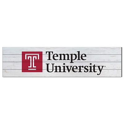 Temple Owls 10" x 40" Logo Sign