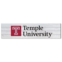 Temple Owls 10" x 40" Logo Sign