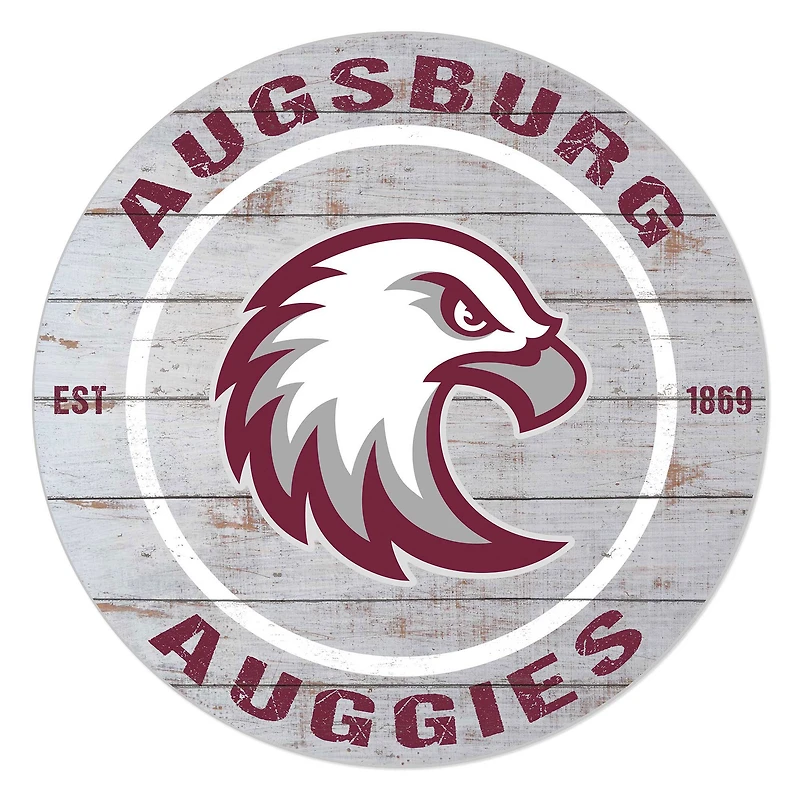Augsburg Auggies 20" Indoor/Outdoor Weathered Circle Sign