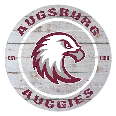 Augsburg Auggies 20" Indoor/Outdoor Weathered Circle Sign