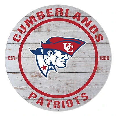 Cumberlands Patriots 20" Indoor/Outdoor Weathered Circle Sign