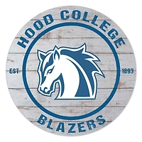 Hood College Blazers 20" Indoor/Outdoor Weathered Circle Sign