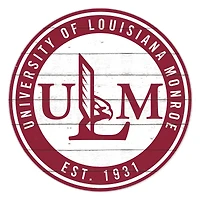 ULM Warhawks 20" Indoor/Outdoor Weathered Circle Sign