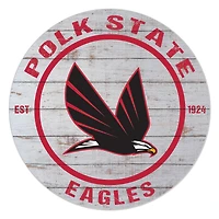 Polk State College Eagles 20" x 20" Indoor/Outdoor Weathered Circle Sign